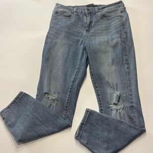 Judy Blue Relaxed Fit Distressed Jeans Size 31 Medium Wash